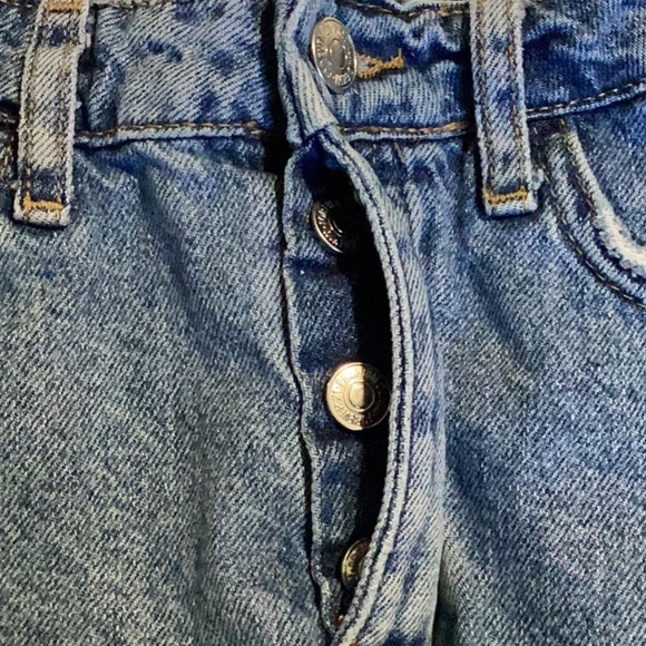 Forever 21 Button Fly Cut Off Denim Shorts T36* 42625 - Picture 3 of 5